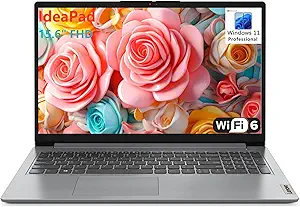 Lenovo IdeaPad Laptop Computer for Business and Student, Intel Dual Core Processor, 32GB DDR4 RAM, 1TB PCIe SSD, WiFi 6, Bluetooth 5.2, 15.6" FHD, Type-C, HDMI, Cloud Grey, Windows 11 Pro, AZ-XUT